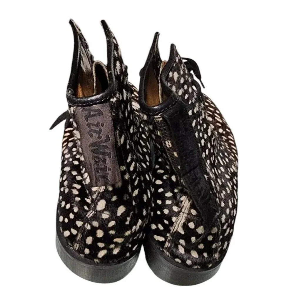 Doc Martens Pony Hair High Top Size 13 EU 47 Topos Cow Hide